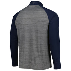 Cleveland Guardians Levelwear Vandal Raglan Quarter-Zip Top - Heather Gray