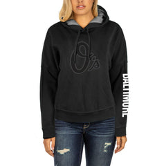 Baltimore Orioles Women's City Connect Pullover Hoodie - Black | New Era
