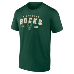 Milwaukee Bucks Rebel Logo T-Shirt - Hunter Green discount