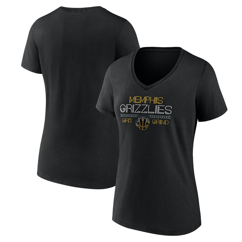 Memphis Grizzlies Women's Core Hometown Launch V-Neck T-Shirt - Black outlet