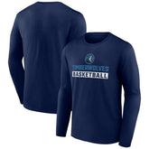 Minnesota Timberwolves Let's Go Long Sleeve T-Shirt - Navy outlet