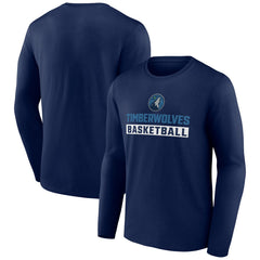 Minnesota Timberwolves Let's Go Long Sleeve T-Shirt - Navy outlet