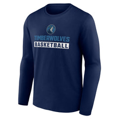 Minnesota Timberwolves Let's Go Long Sleeve T-Shirt - Navy outlet