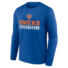 New York Knicks Let's Go Long Sleeve T-Shirt - Royal cheap