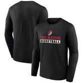 Portland Trail Blazers Let's Go Long Sleeve T-Shirt - Black shop