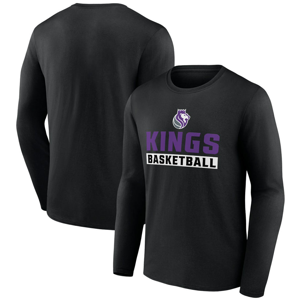 Sacramento Kings Let's Go Long Sleeve T-Shirt - Black sale