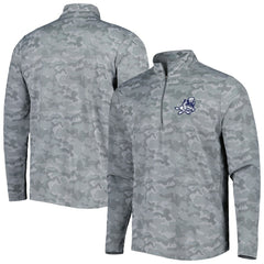 Dallas Cowboys Antigua Brigade Throwback Quarter-Zip Top - Gray outlet