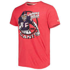 Lawrence Taylor New York Giants Homage Unisex Caricature Retired Player Tri-Blend T-Shirt - Red cheap