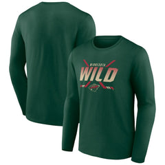 Minnesota Wild Team Covert Long Sleeve T-Shirt Green