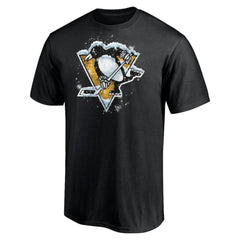 Pittsburgh Penguins Snow Logo T-Shirt Black