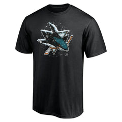San Jose Sharks Snow Logo T-Shirt Black