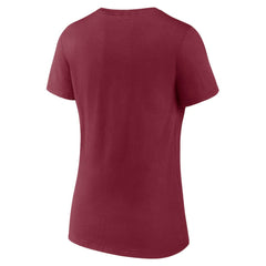 Colorado Avalanche Women's Active Edge V-Neck T-Shirt Burgundy