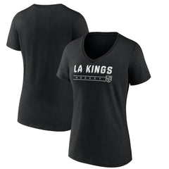 Los Angeles Kings Women's Primary Play V-Neck T-Shirt Black