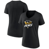Pittsburgh Penguins Women's Active Edge V-Neck T-Shirt Black