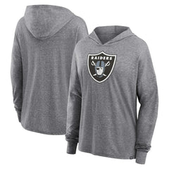 Las Vegas Raiders Women's Cozy Primary Pullover Hoodie - Heather Gray on sale