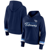 Tennessee Titans Women's Over Under Pullover Hoodie - Navy sale