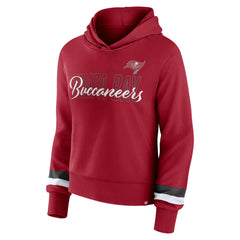 Tampa Bay Buccaneers Women's Over Under Pullover Hoodie - Red for sale