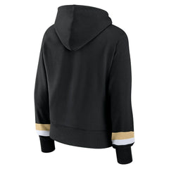 New Orleans Saints Women's Over Under Pullover Hoodie - Black discount