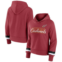 Arizona Cardinals Women's Over Under Pullover Hoodie - Cardinal outlet