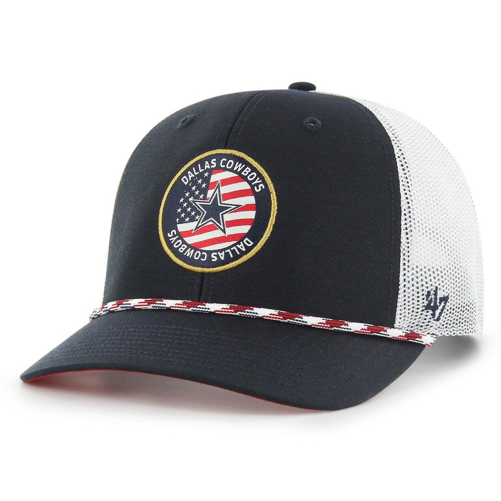 Dallas Cowboys '47 Union Patch Trucker Adjustable Hat - Navy/White for sale