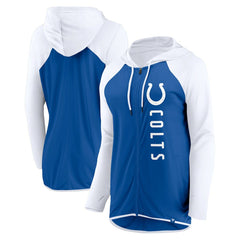 Indianapolis Colts Women's Forever Fan Full-Zip Hoodie - Royal/White sale