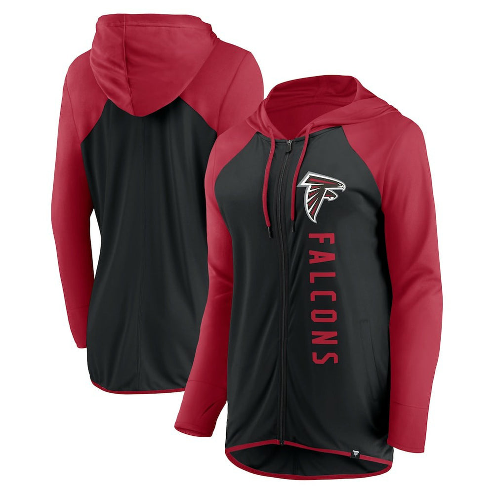 Atlanta Falcons Women's Forever Fan Full-Zip Hoodie - Black/Red discount