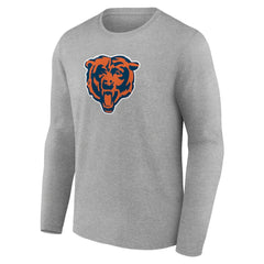 Chicago Bears Primary Team Logo Long Sleeve T-Shirt - Heather Gray outlet