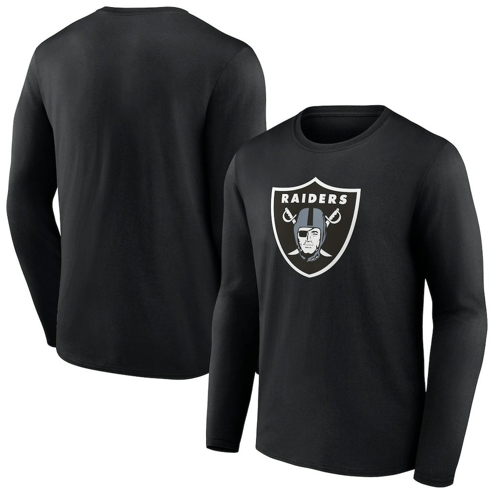 Las Vegas Raiders Primary Team Logo Long Sleeve T-Shirt - Black sale