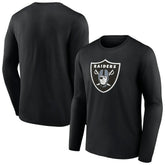 Las Vegas Raiders Primary Team Logo Long Sleeve T-Shirt - Black sale