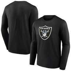 Las Vegas Raiders Primary Team Logo Long Sleeve T-Shirt - Black sale