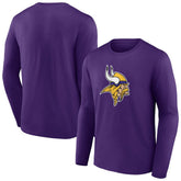 Minnesota Vikings Primary Team Logo Long Sleeve T-Shirt - Purple cheap