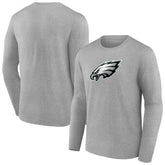 Philadelphia Eagles Primary Team Logo Long Sleeve T-Shirt - Heather Gray sale