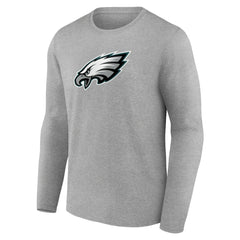 Philadelphia Eagles Primary Team Logo Long Sleeve T-Shirt - Heather Gray sale