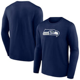 Seattle Seahawks Primary Team Logo Long Sleeve T-Shirt - College Navy online
