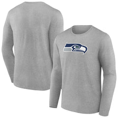 Seattle Seahawks Primary Team Logo Long Sleeve T-Shirt - Heather Gray online