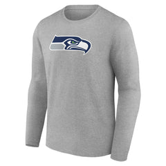 Seattle Seahawks Primary Team Logo Long Sleeve T-Shirt - Heather Gray online