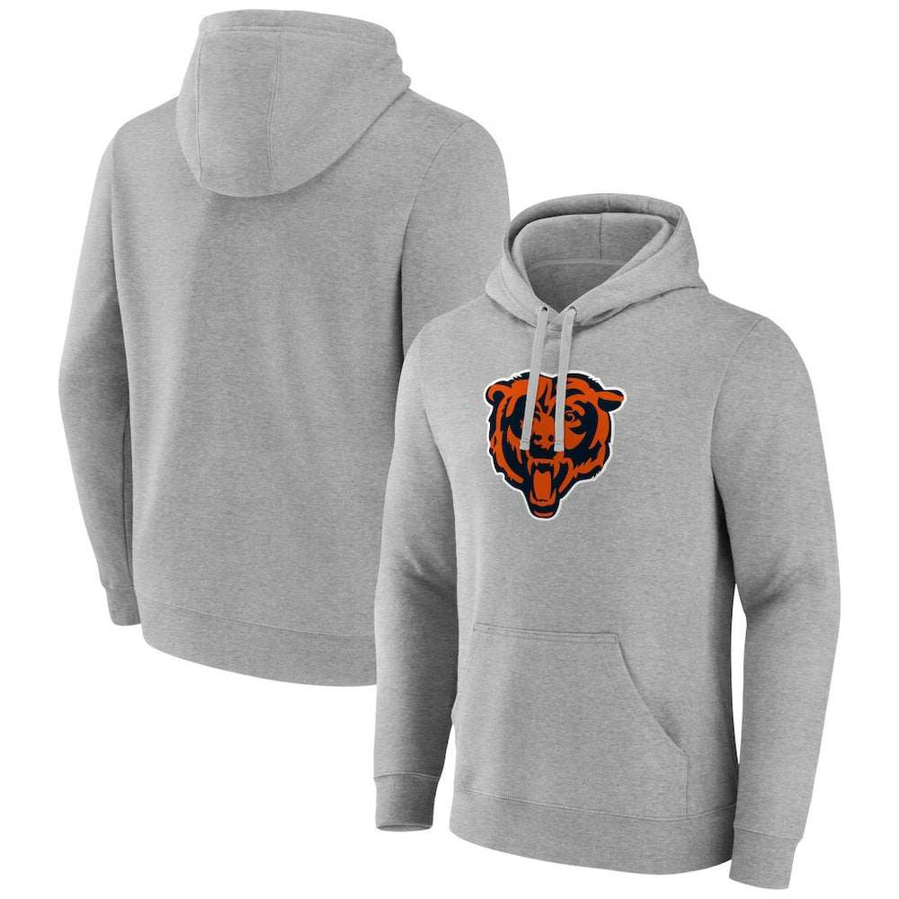 Chicago Bears Primary Team Logo Fitted Pullover Hoodie - Heather Gray discount