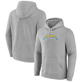 Los Angeles Chargers Primary Team Logo Fitted Pullover Hoodie - Heather Gray on sale
