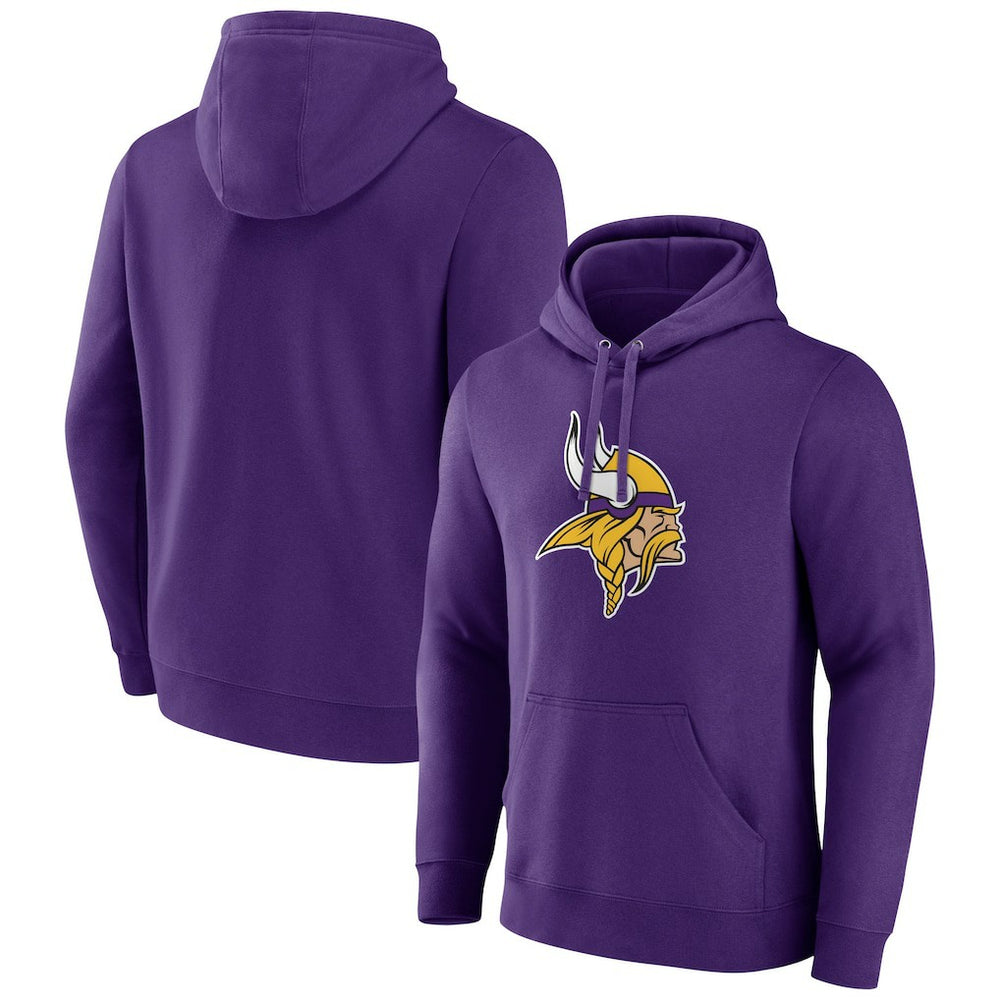 Minnesota Vikings Primary Team Logo Fitted Pullover Hoodie - Purple sale