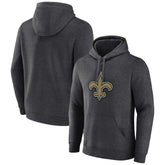 New Orleans Saints Primary Team Logo Fitted Pullover Hoodie - Charcoal discount