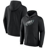 Philadelphia Eagles Primary Team Logo Fitted Pullover Hoodie - Black on sale
