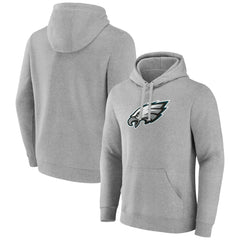 Philadelphia Eagles Primary Team Logo Fitted Pullover Hoodie - Heather Gray sale