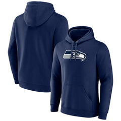 Seattle Seahawks Primary Team Logo Fitted Pullover Hoodie - College Navy online