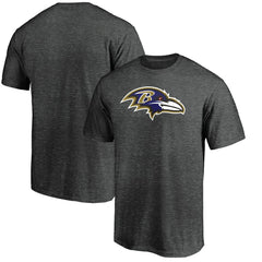 Baltimore Ravens Primary Logo T-Shirt - Heather Charcoal sale