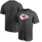 Kansas City Chiefs Primary Logo T-Shirt - Heather Charcoal discount