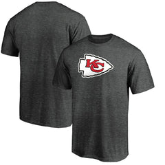 Kansas City Chiefs Primary Logo T-Shirt - Heather Charcoal discount