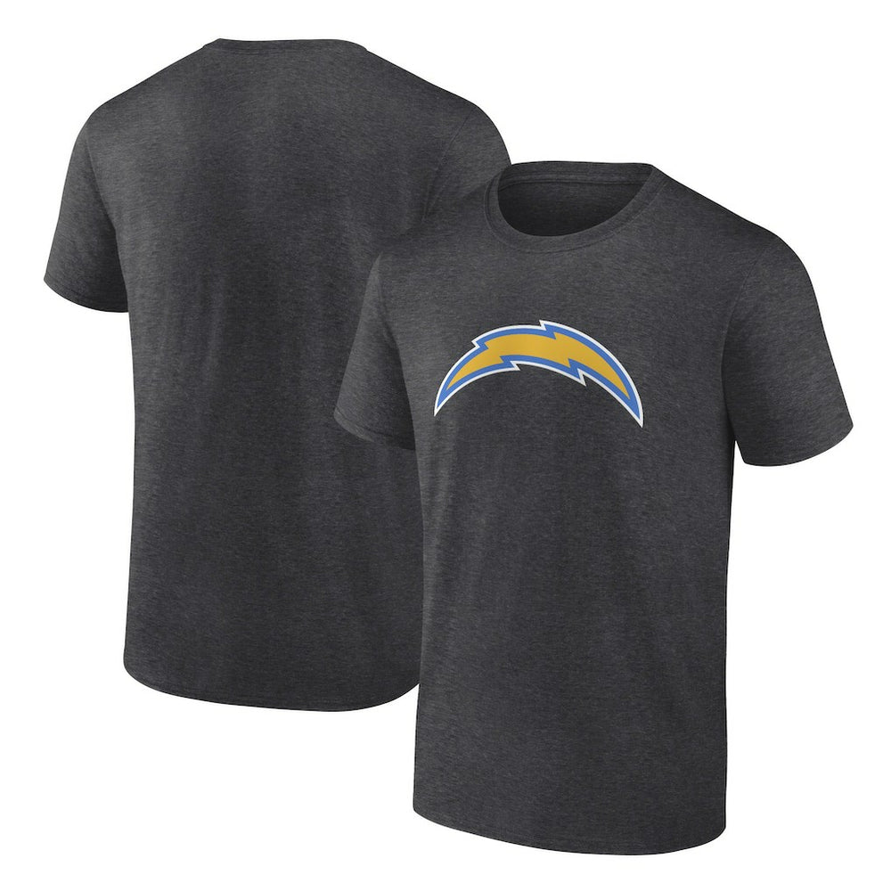 Los Angeles Chargers Primary Logo T-Shirt - Heather Charcoal on sale