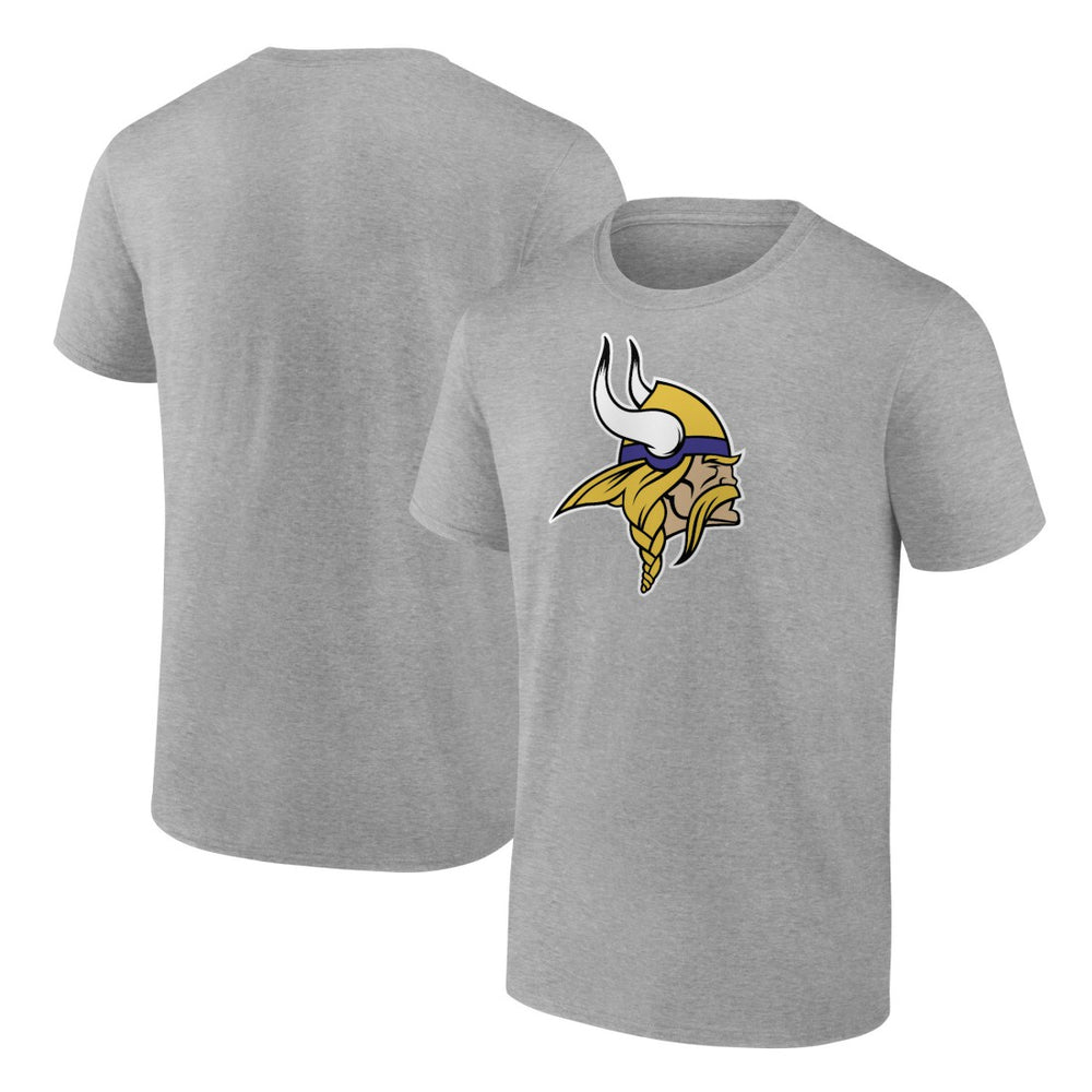 Minnesota Vikings Primary Logo T-Shirt - Heather Gray discount