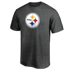 Pittsburgh Steelers Primary Logo T-Shirt - Heather Charcoal on sale