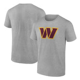 Washington Commanders Primary Logo T-Shirt - Heather Gray discount